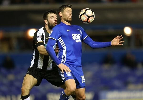 Battling for Supremacy: Jutkiewicz vs Hanley in the Emirates FA Cup Clash between Birmingham City and Newcastle United