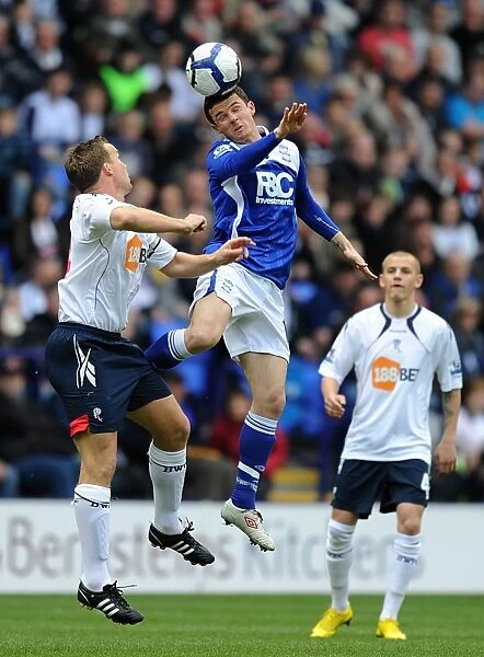 Battling for Supremacy: Kevin Davies vs. Barry Ferguson - Birmingham City vs. Bolton Wanderers, Barclays Premier League (09-05-2010, Reebok Stadium)