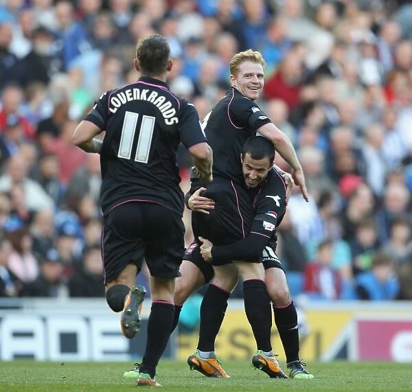 Birmingham City: Chris Burke's Euphoric Moment as He Scores the Winning Goal Against Brighton & Hove Albion (AMEX Stadium, 2012)