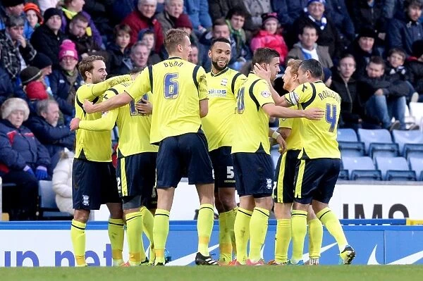 Birmingham City: Chris Burke's Euphoric Moment as He Scores the Second Goal Against Blackburn Rovers (Sky Bet Championship)