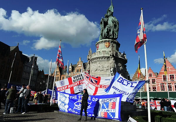 Birmingham City Fans Conquer Bruges Square for Europa League Showdown against Club Brugge (20-10-2011)