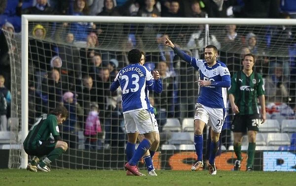 Birmingham City FC Celebrates Double Lead Over Coventry City in FA Cup Fourth Round: Stuart Parnaby Scores Second Goal (St. Andrew's, 29-01-2011)