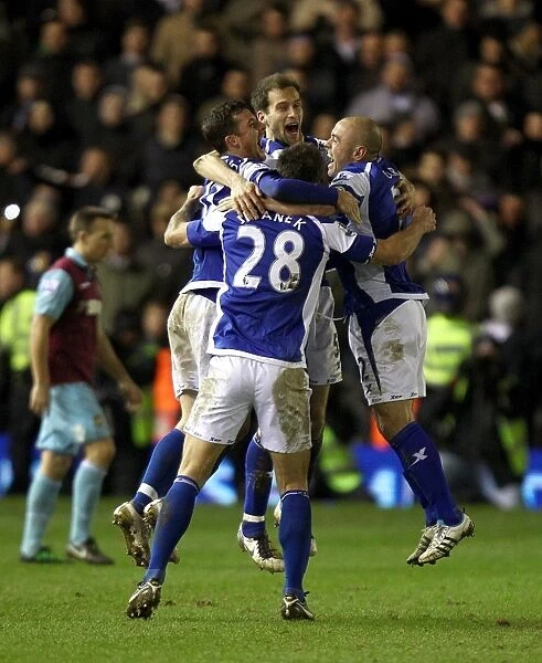 Birmingham City FC: Celebrating Semi-Final Victory Over West Ham United in Carling Cup