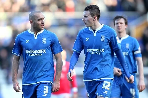 Birmingham City FC: Celebrating Victory Over Nottingham Forest with Jordan Mutch and David Murphy (Npower Championship, 25-02-2012, St. Andrew's)