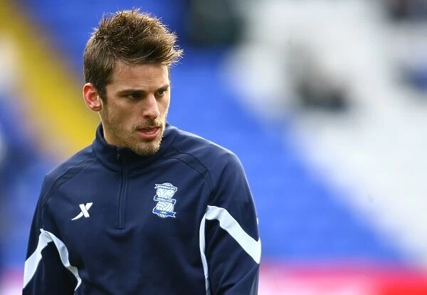 Birmingham City FC: David Bentley's Focused Warm-Up Before FA Cup Clash vs. Coventry City (St. Andrew's)