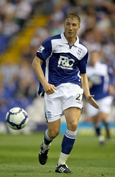 Birmingham City FC: Gregory Vignal in Action Against Portsmouth (August 19, 2009, St. Andrew's)