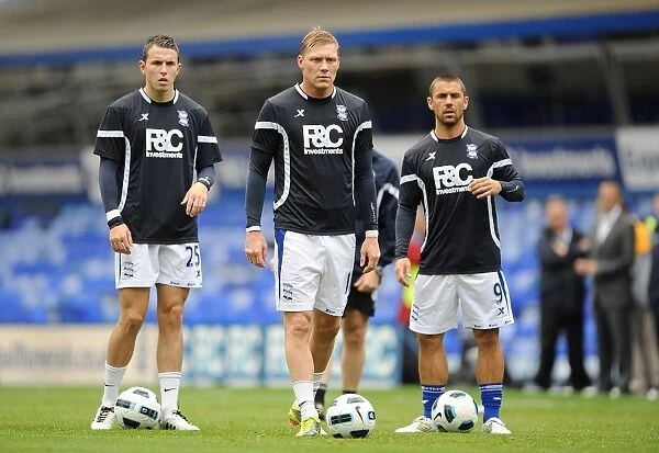 Birmingham City FC: Jordan Mutch, Garry O'Connor, and Kevin Phillips Preparing for Birmingham City vs Mallorca (2010)