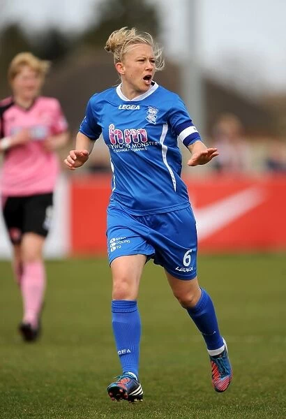 Birmingham City FC: Laura Bassett in Action - FA WSL Clash vs. Lincoln City Ladies (April 21, 2013) - DCS Stadium