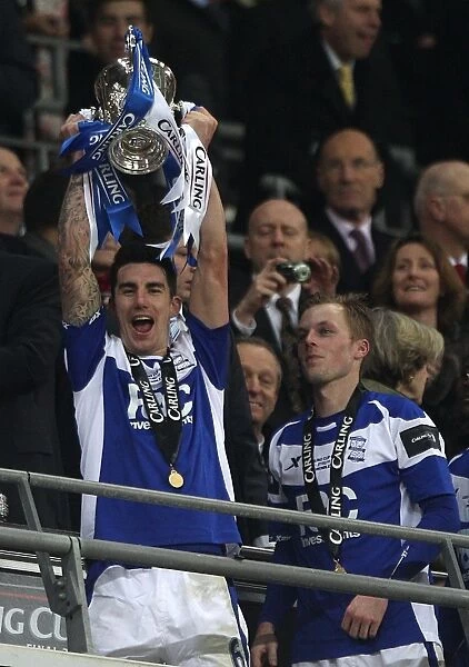 Birmingham City FC: Liam Ridgewell Triumphs with the Carling Cup at Wembley Stadium After Defeating Arsenal