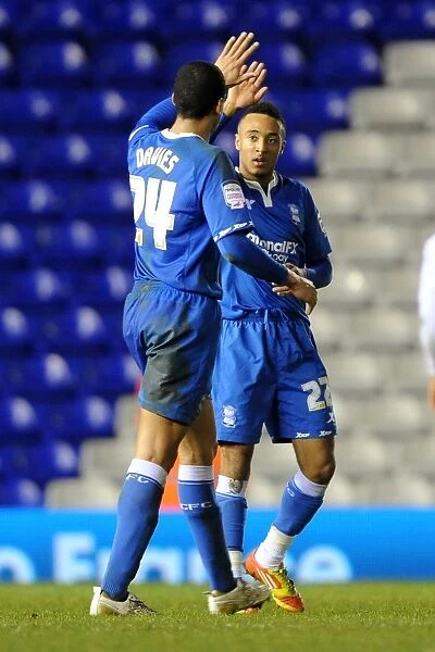 Birmingham City FC: Nathan Redmond and Curtis Davies Celebrate Thrilling Win Against Blackpool in Npower Championship