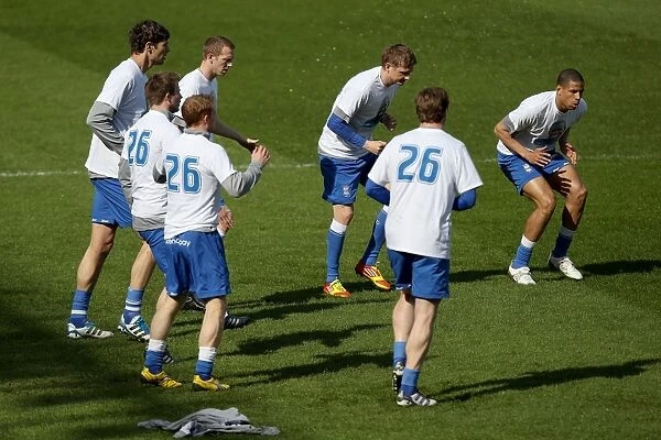 Birmingham City FC: Players Gear Up for Championship Showdown against Cardiff City at St. Andrew's Stadium (25-03-2012)