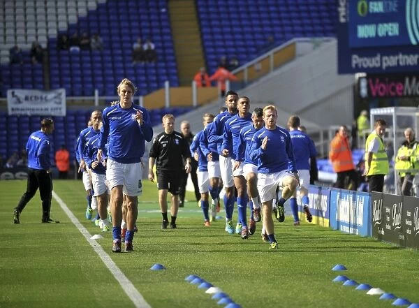 Birmingham City FC: Players Prepare for Sky Bet Championship Clash against Sheffield Wednesday at St. Andrew's Stadium