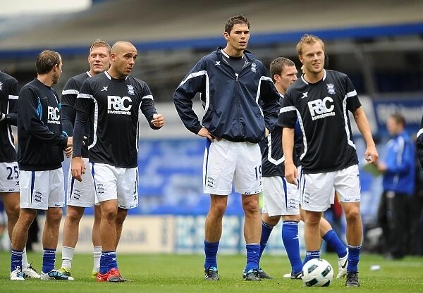 Birmingham City FC: Players Warming Up Ahead of Pre-Season Friendly Against Mallorca at St. Andrew's (2010)