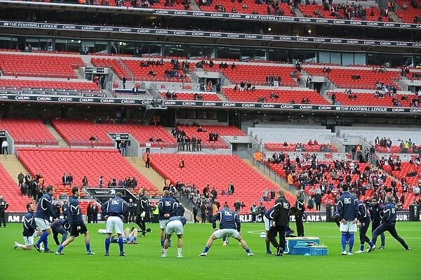 Birmingham City FC Players Warming Up Before Carling Cup Final against Arsenal at Wembley