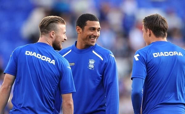 Birmingham City FC: Pre-Match Huddle - Wade Elliott, Hayden Mullins, Scott Allan Ready for Capital One Cup Battle vs. Plymouth Argyle (August 2013)