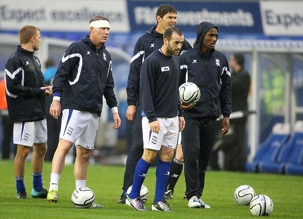 Birmingham City FC: Pre-Match Training Ahead of Carling Cup Showdown against Rochdale (August 26, 2010, St. Andrew's)