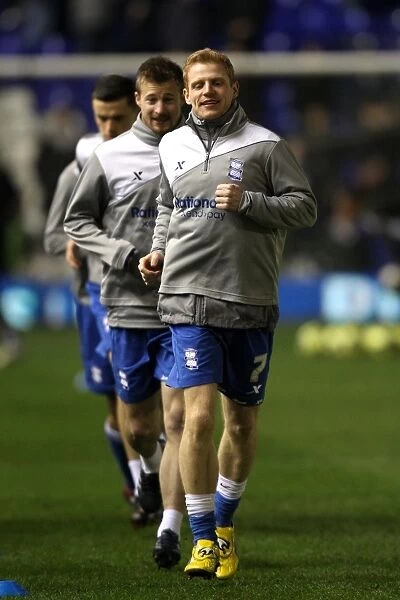 Birmingham City FC: Pre-Match Warm-Up at St. Andrew's before FA Cup Fifth Round Replay against Chelsea (07-03-2012)