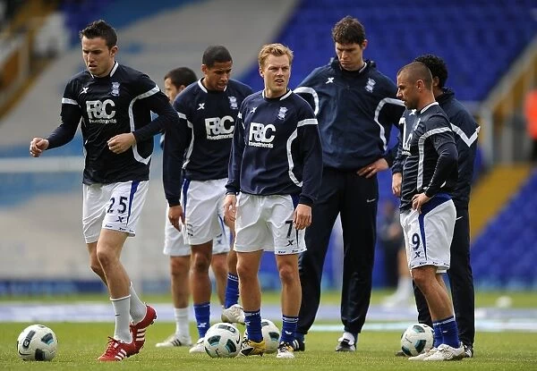 Birmingham City FC: Pre-Match Warm-Up at St. Andrew's Ahead of Bolton Wanderers Clash (BPL 2011)