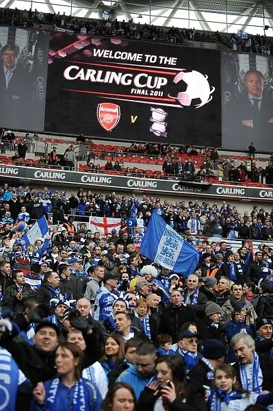 Birmingham City FC: Triumphant Moment at Wembley - Carling Cup Final vs. Arsenal: A Sea of Jubilant Fans