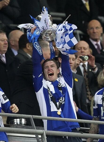 Birmingham City FC's Craig Gardner Celebrates Carling Cup Victory at Wembley