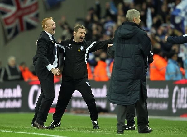 Birmingham City FC's Euphoric Carling Cup Victory: McLeish and Team's Jubilant Goal Celebrations at Wembley Stadium