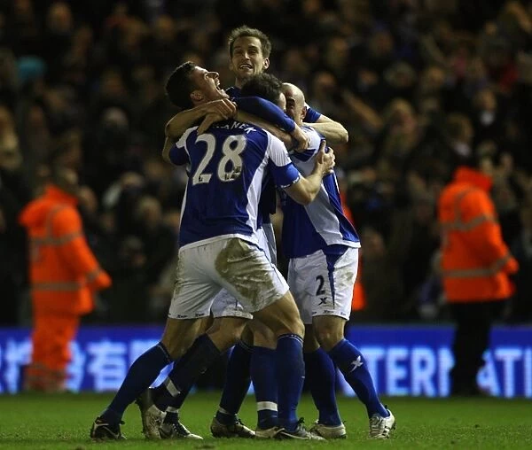 Birmingham City FC's Euphoric Victory Over West Ham United in Carling Cup Semi-Final at St. Andrew's (26-01-2011)