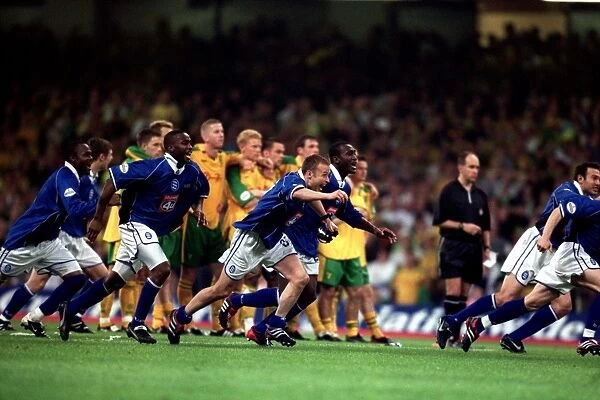 Birmingham City FC's Glory: Triumphant Celebrations at the 2002 Playoff Final vs. Norwich City