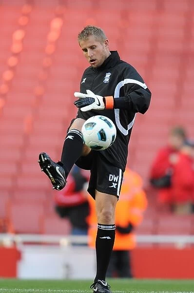 Birmingham City FC's Goalkeeping Coach Dave Watson at Emirates Stadium (October 16, 2010)