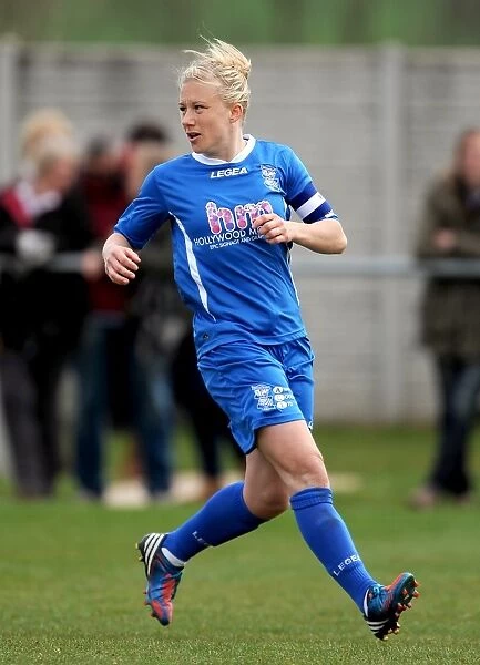 Birmingham City FC's Laura Bassett in Action: FA Women's Super League Showdown against Lincoln City Ladies (April 2013)