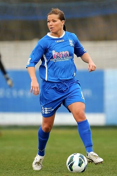Birmingham City FC's Rachel Unitt in Action during FA Women's Super League Match vs. Lincoln City Ladies (April 2013)
