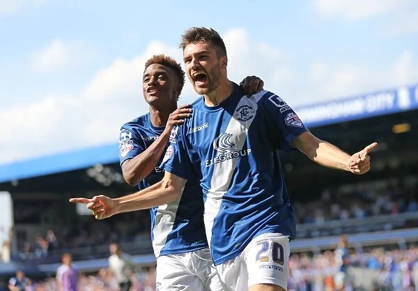 Birmingham City: Jon Toral and Demarai Gray Celebrate Second Goal Against Reading (Sky Bet Championship)