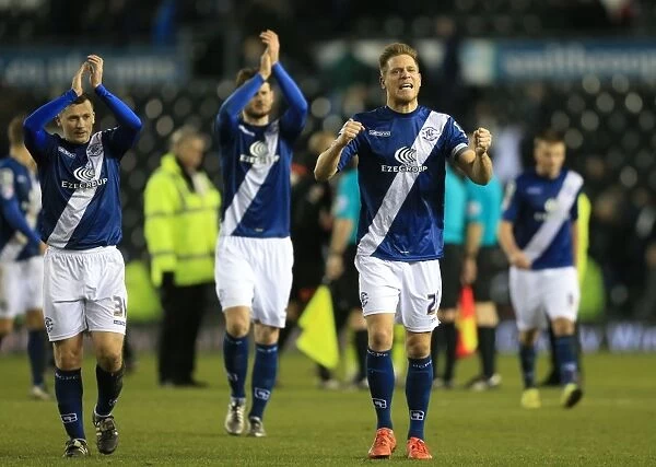 Birmingham City: Morrison and Caddis's Triumphant Rejoice in Sky Bet Championship Victory over Derby County