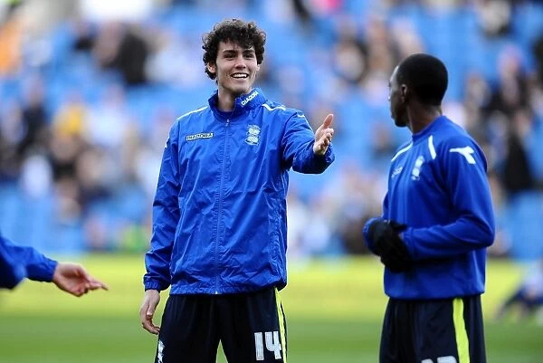 Birmingham City: Will Packwood and Team Mates Share a Laugh During AMEX Stadium Warm-Up (Sky Bet Championship)
