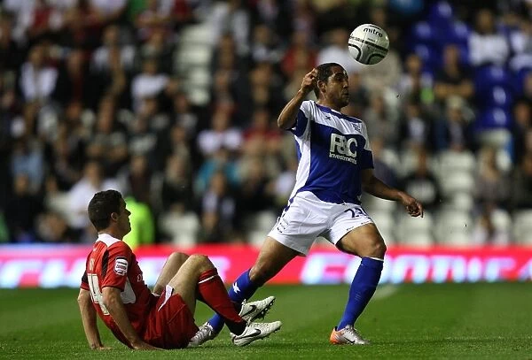 Birmingham City vs Milton Keynes Dons: A Fight for Carling Cup Possession (September 2010)