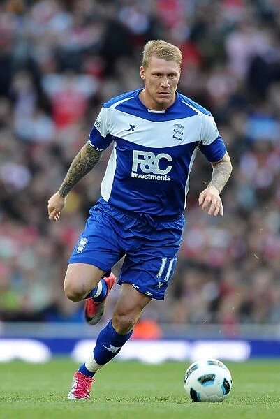 Birmingham City's Battle at Emirates Stadium: Garry O'Connor Stands Strong Against Arsenal (October 16, 2010)