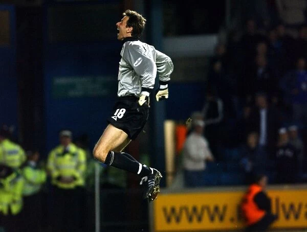 Birmingham City's Dramatic Comeback: Nico Vaesen and Stern John's Last-Minute Goal Secures Playoff Semi-Final Victory over Millwall (02-05-2002)