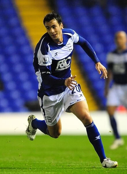 Birmingham City's Enric Valles in Action against Rochdale (Carling Cup 2010)