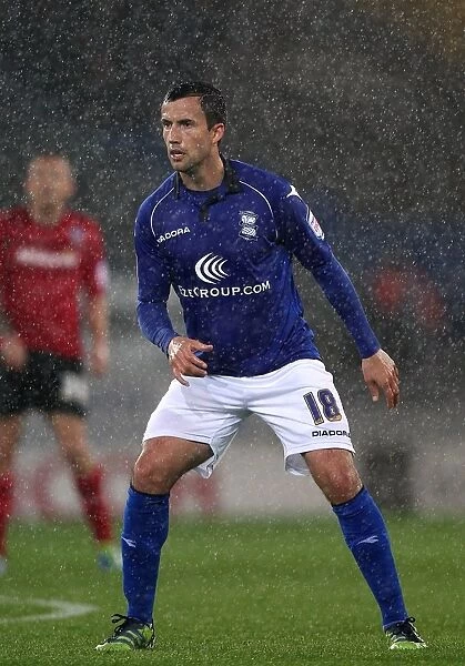 Birmingham City's Keith Fahey in Action: Npower Championship Clash Against Cardiff City (October 2, 2012)