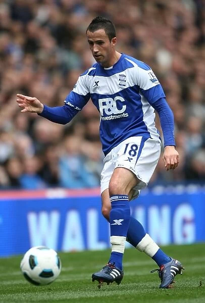 Birmingham City's Keith Fahey in Action Against Everton (Premier League, October 2, 2010)