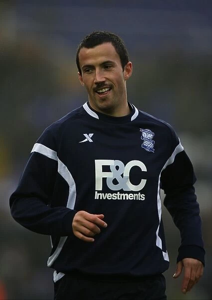 Birmingham Citys Keith Fahey sporting a moustache in support of Movember