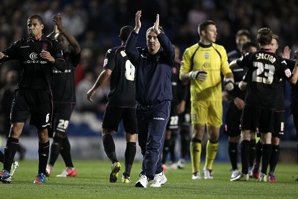 Birmingham City's Lee Clark Rejoices in Championship Win Against Brighton & Hove Albion at AMEX Stadium