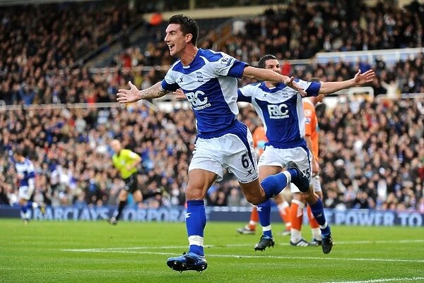 Birmingham City's Liam Ridgewell Scores First Goal Against Blackpool in Premier League (October 23, 2010, St. Andrew's)