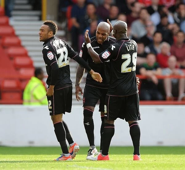 Birmingham City's Marlon King Scores Thrilling Goal Against Nottingham Forest: Celebration at City Ground