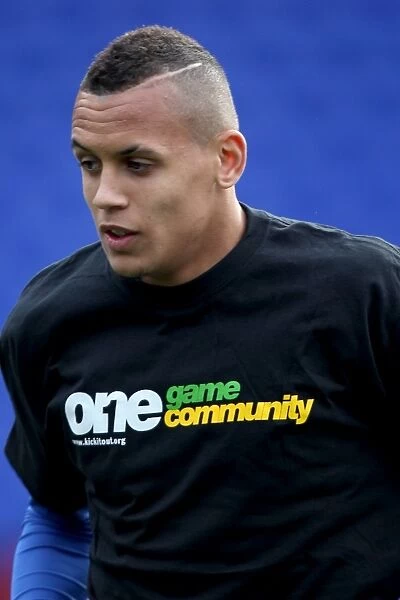 Birmingham City's Ravel Morrison Stands Against Racism: Kick It Out Campaign (vs. Leicester City, 2009)