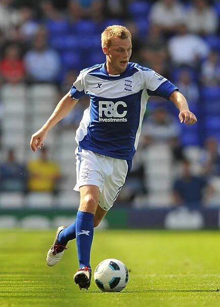 Birmingham City's Sebastian Larsson in Action Against Blackburn Rovers (Premier League 2010)