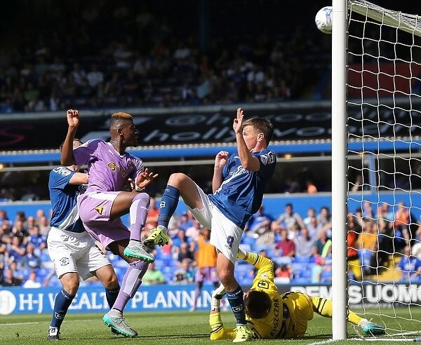 Birmingham City's Stephen Gleeson Saves Tshibola's Goal-bound Shot (Sky Bet Championship)