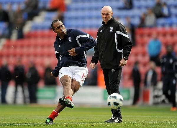 Cameron Jerome in Action: Birmingham City vs. Wigan Athletic, Barclays Premier League (19-03-2011, DW Stadium)