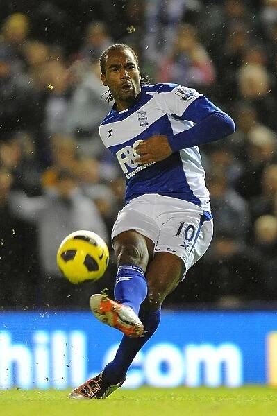 Cameron Jerome in Action: Birmingham City vs Arsenal (Premier League, St. Andrew's - 01-01-2011)