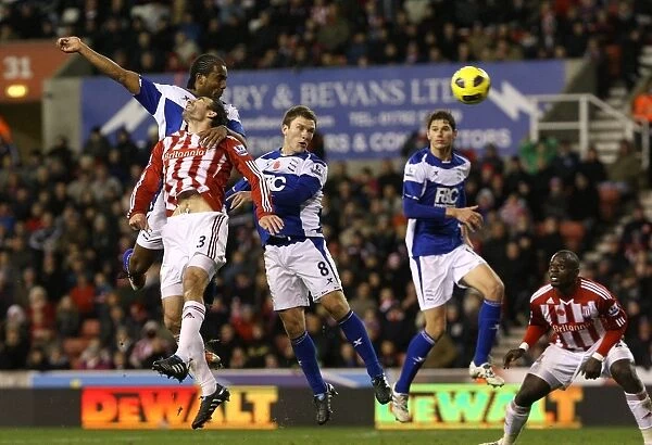 Cameron Jerome Scores Birmingham City's Second Goal Against Stoke City in Premier League (09-11-2010, Britannia Stadium)
