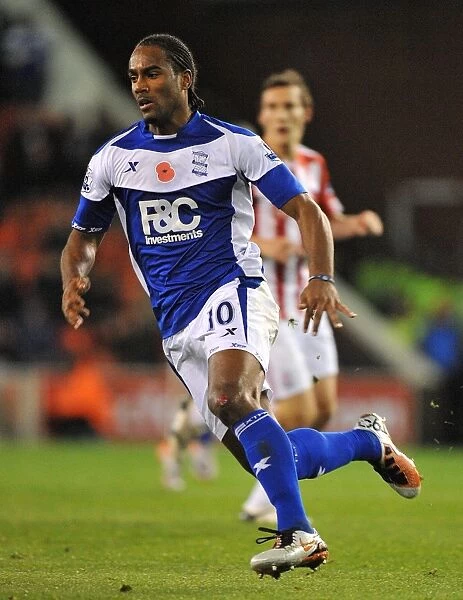 Cameron Jerome Scores the Game-Winning Goal for Birmingham City Against Stoke City in the Premier League (09-11-2010)